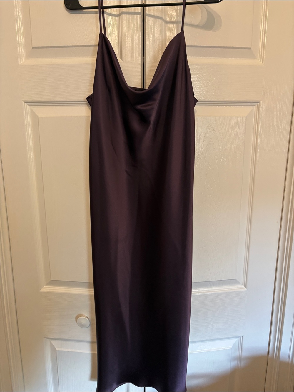 rag & bone Plum Satin Slip Maxi Dress